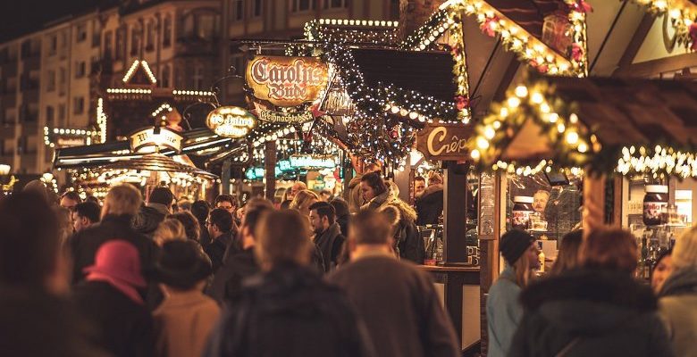 Ouverture du marché de Noël à Angers